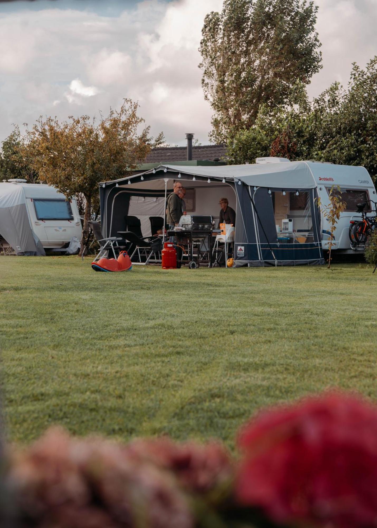 Camping De Tulpenweide Lege Kampeerplaats, Lege Plaats Op Het Gras Zonder Bed Breezand Екстериор снимка