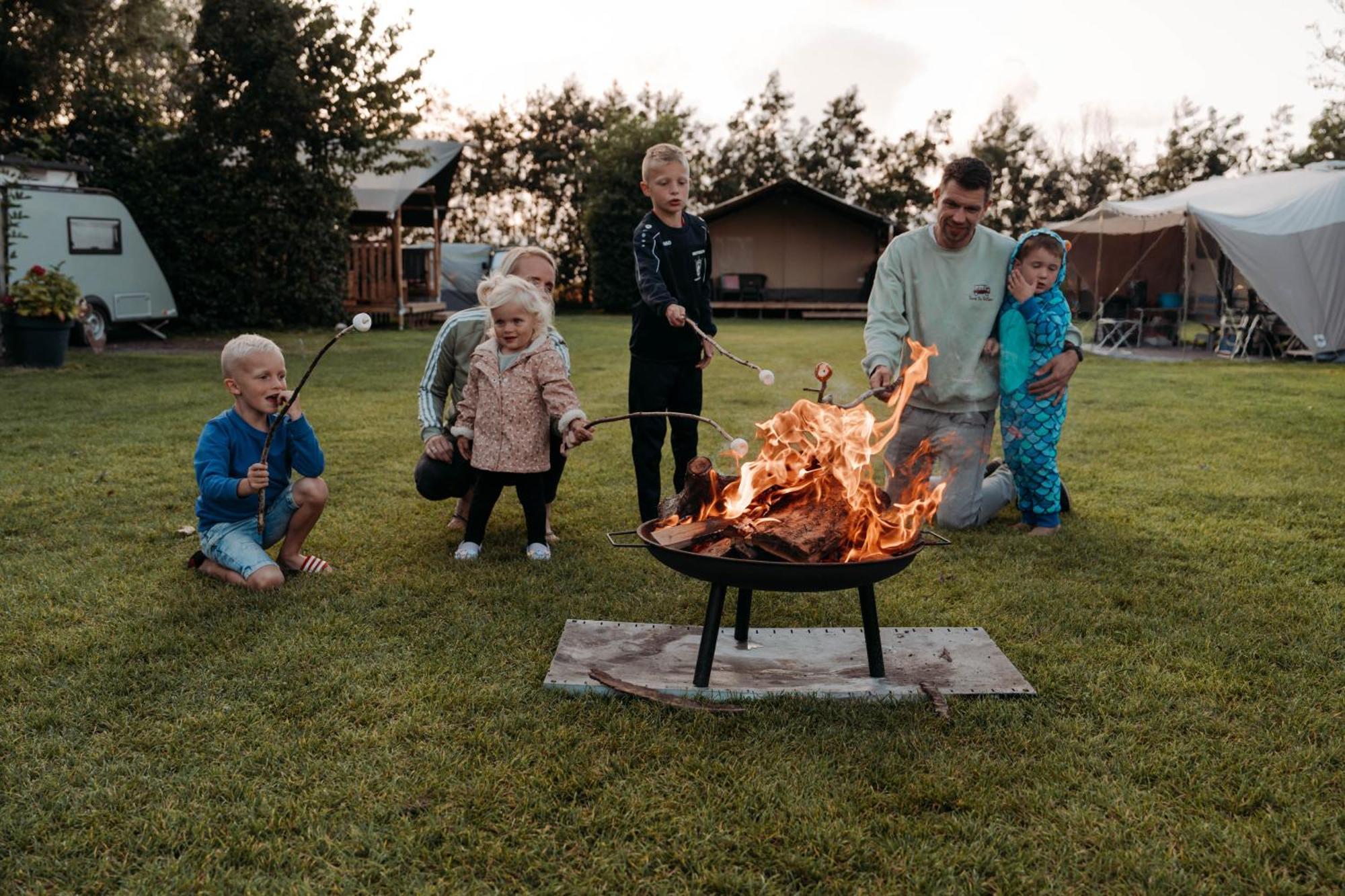Camping De Tulpenweide Lege Kampeerplaats, Lege Plaats Op Het Gras Zonder Bed Breezand Екстериор снимка